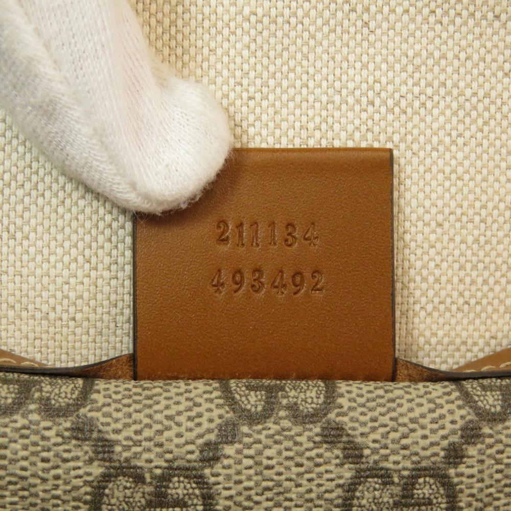 Gucci GG Supreme Canvas Tote Bag Shoulder Bag Brown - Picture 7 of 11